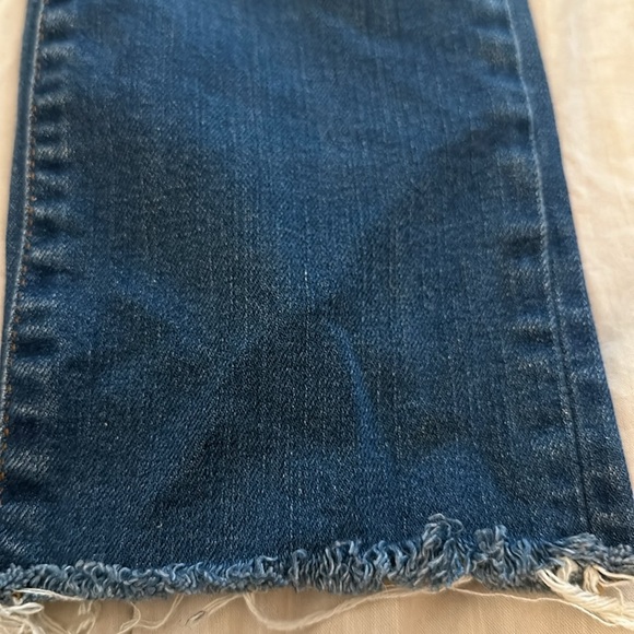 Acne Studios Needle Raw High Rise Slim Jeans (J3) - Picture 4 of 6